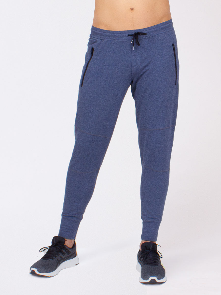 Shop Iconic Women Navy Blue Regular Fit Joggers